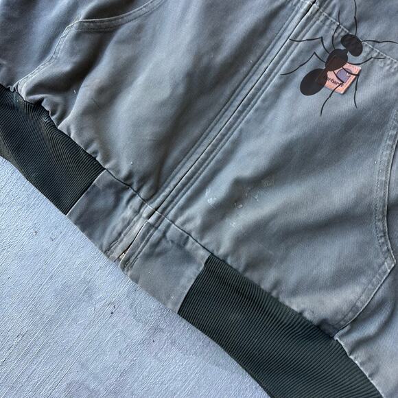 Vintage Y2K Carhartt J280 MOS green hooded work wear jacket - Picture 5 of 10